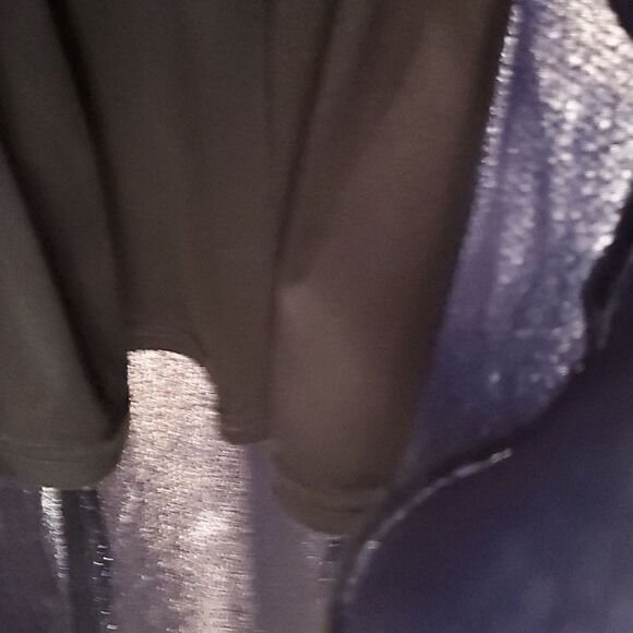 ASOS navy blue glitter plunge dress - Picture 9 of 12